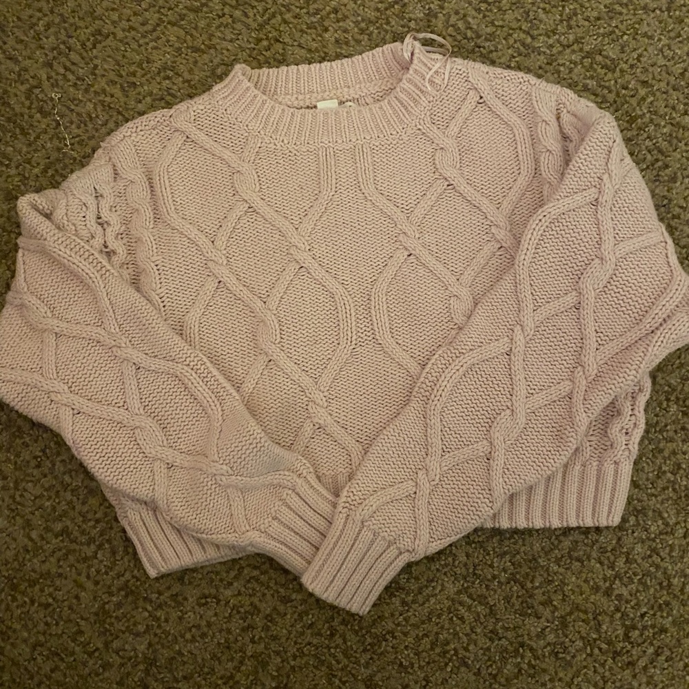 Aeropastle Cropped Knitted Sweater